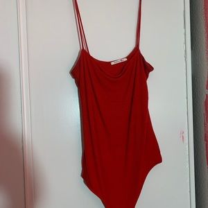 Red body suit
